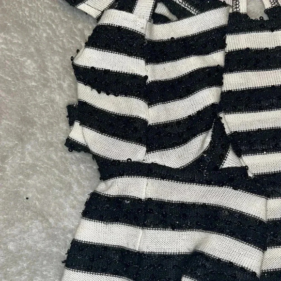 Striped, sequined, cold should Chico’s top - Picture 8 of 8